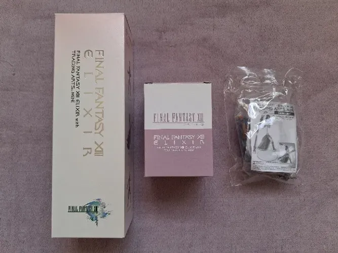 Figura Trading Arts Mini Final Fantasy XIII Elixir, Oerba Yun Fang + Vanille originais