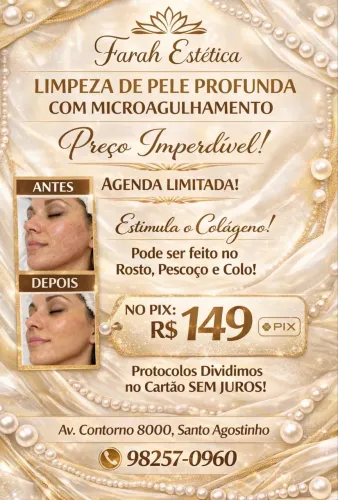Limpeza de pele com microagulhamento