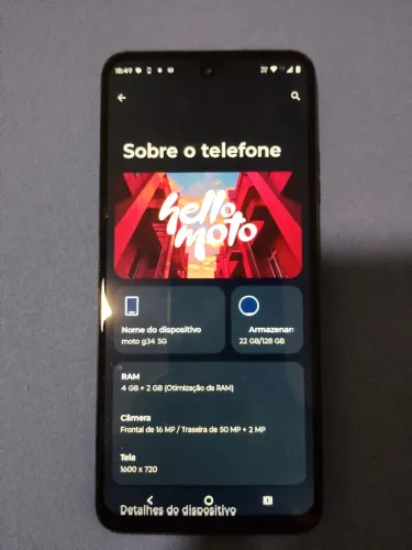 Vendo Motorola MotoG 34  5G 128g