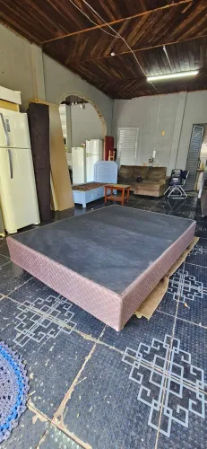caba box casal padrão base e colchão mola ensacada usados - ENTREGA GRÁTIS