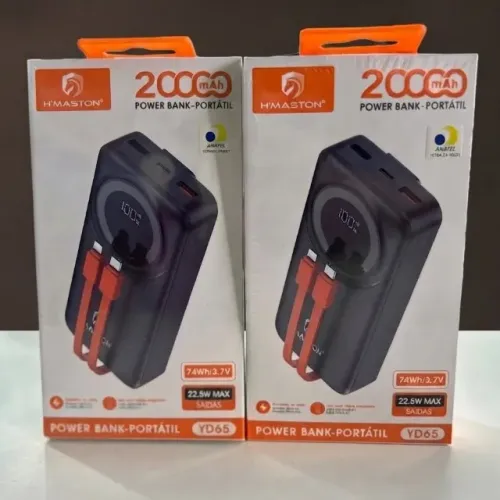 CARREGADOR PORTATIL POWER BANK 20000MAH