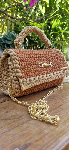 Bolsa de Crochê Artesanal Premium | Feita à Mão | Elegante e Exclusiva