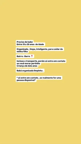 Babá vaga