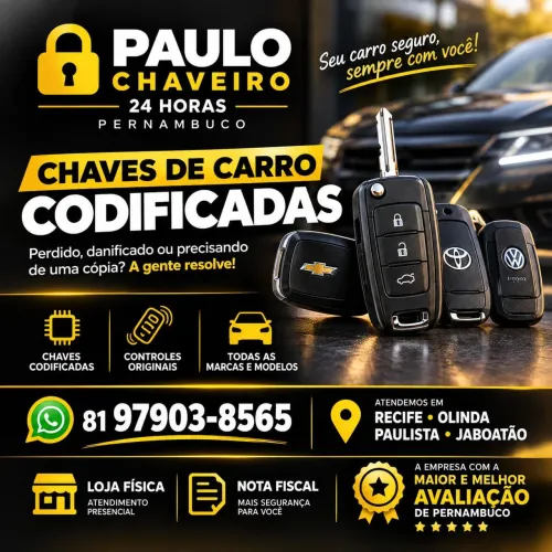 Chaveiro 24h Recife/Olinda
