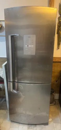 Geladeira Inverse Brastemp 422 L Inox 2 portas