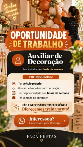 Auxiliar de decorações