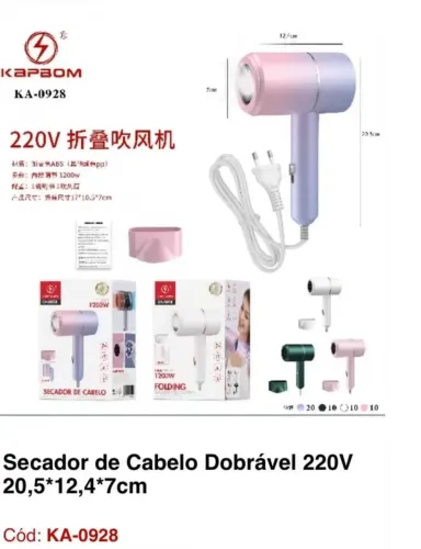 Secador de cabelo 1200w