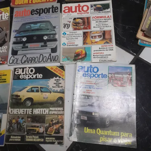 Lote com 20 revistas auto esporte