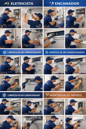 Eletricista | Encanador | Limpeza de Ar | Montador - Atendimento Rápido