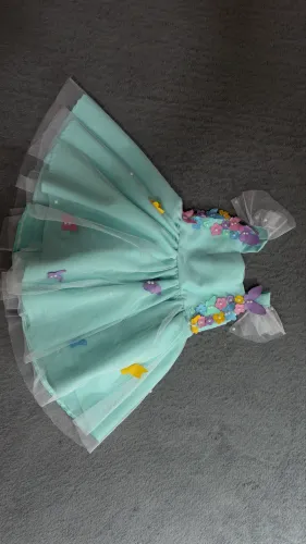 Vestido bebê 1 ano borboletas 