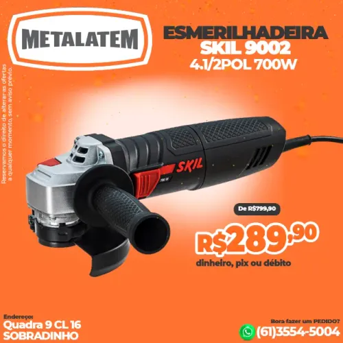 Esmerilhadeira Angular 4.1/2" 700W Skil 9002