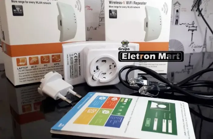 Repetidor de Sinal Wi fi, leve seu sinal mais longe Amplificador Wireless Wifi