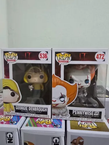 Funko pop Pennywise e Georgie