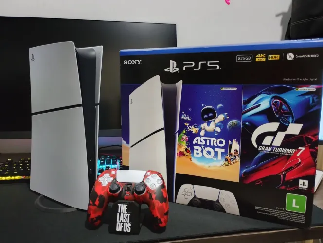 Ps5 slim 825gb mídia digital