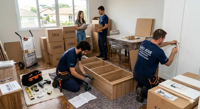 Montagens de móveis e assessoria em mudanças