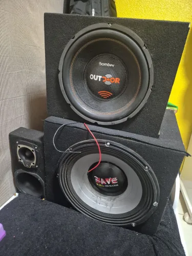 Kit Som Automotivo Completo Taramps HD3000 + Stetsom + Bomber + Bravox Rave 15"