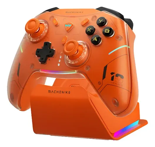 Controle Machenike G5 Pro V2 TMR 4K 1000Hz Óptico RGB 2.4G Bluetooth PC, Switch + 4 Macros