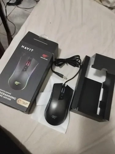 Mouse Gamer Havit com Fio RGB - Novo e Lacrado