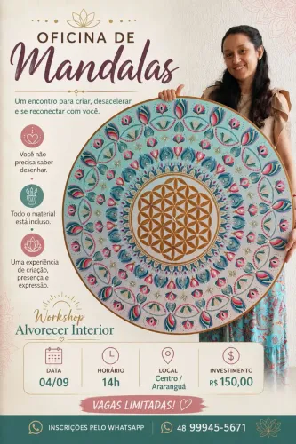 Oficina de mandalas em Ararangua
