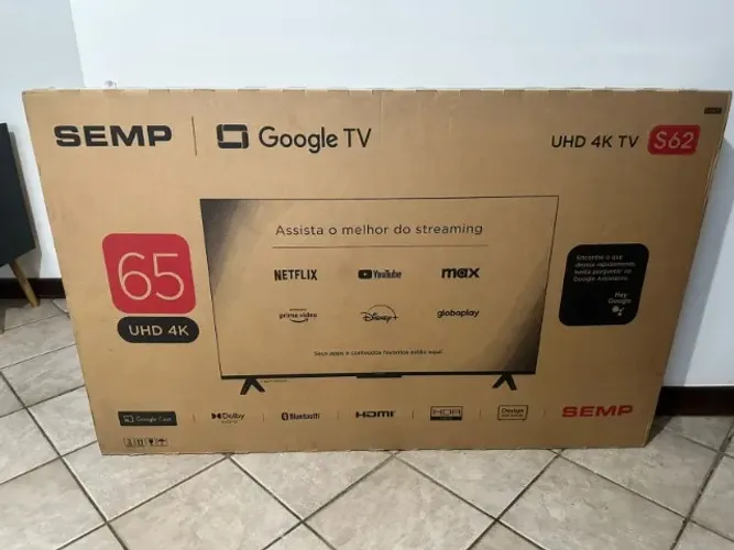 TV 55 4K SEMP TCL LACRADO ! NOVO ! Google TV, Nota Fiscal e 1 ano de Garantia