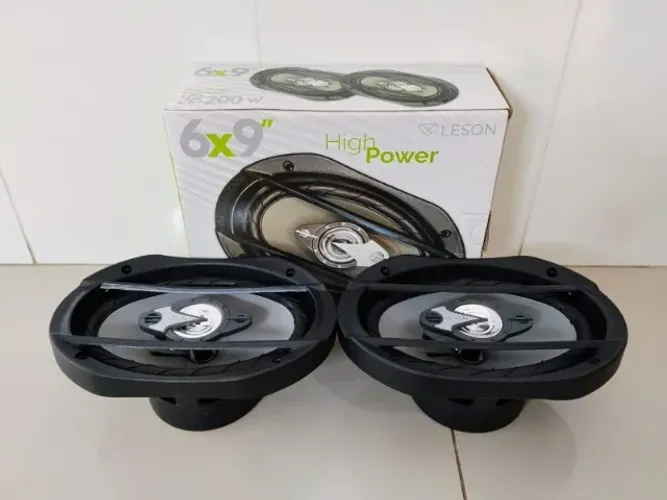 Par de Alto Falantes Leson 6x9 Polegadas 200w Rms (Novo na Caixa)