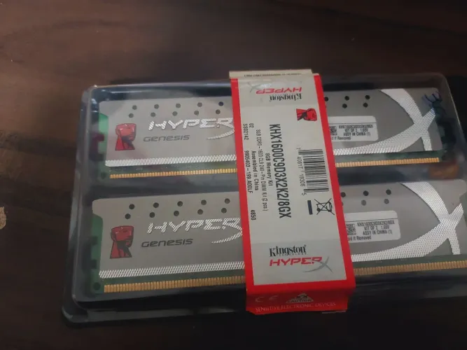 Memória Ram HyperX Genesis 8gb 2x4gb DDR3, 1600 MHz CL 9