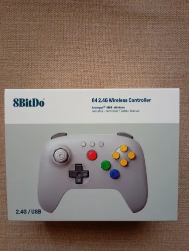 CONTROLE 8 BITDO NINTENDO 64 ANALÓGICO 3D e WINDOWS. NOVO LACRADO