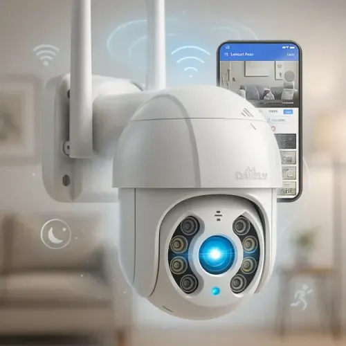 Câmera De Segurança Wifi Ip A8 Prova D'água Hd Rotativa Infravermelho Monitoramento