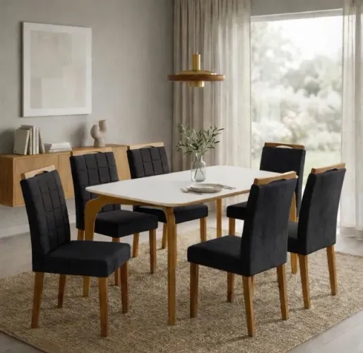 Conjunto de Jantar Siena 4 Lugares