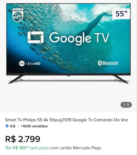 Tv 55 polegadas