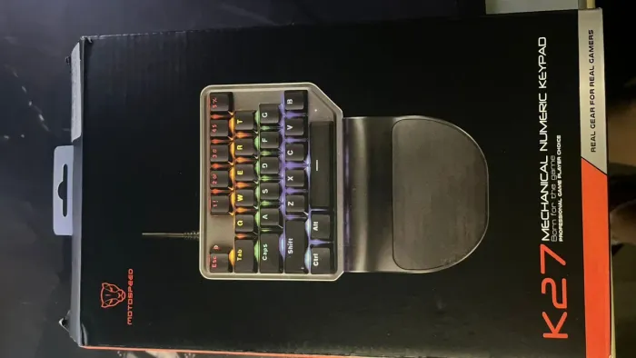 Teclado mecânico motospeed k27 preto switch red