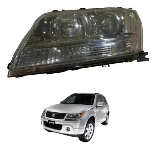 Farol Esquerdo Foco Duplo Suzuki Grand Vitara 2009 A 2014 Esquerdo/motorista
