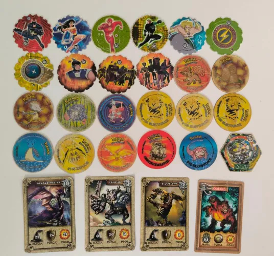 28 Tazos e Cards Elma Chips