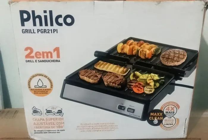 Grill & Sanduícheira Philco nova 