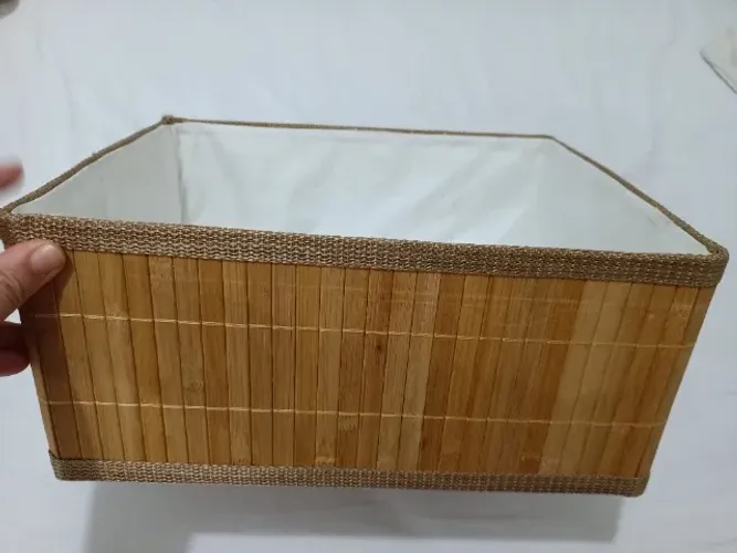 6 caixas de madeira para organização 33x25cm
