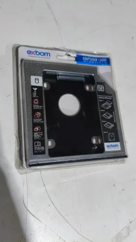 Adaptador Caddy 12,7mm Exbom para HD/SSD 2,5" SATA (HDCA-S127)