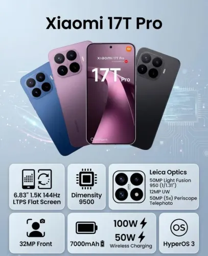 Xiaomi 17t pro 512GB / lacrados 1 ano garantia 