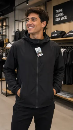Corta-vento feminino e masculino 