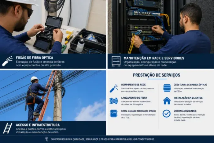 Prestador de serviço na área de telecomunicação