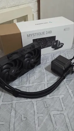 Water Cooler Deepcool Mystique 240, Tela LCD, 240mm, Preto