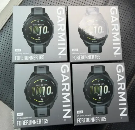 Garmin Forerunner 165 43mm GPS Branco ou Preto | Relógio Esportivo Original com Entrega!