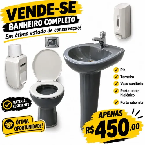Jogo de banheiro completo