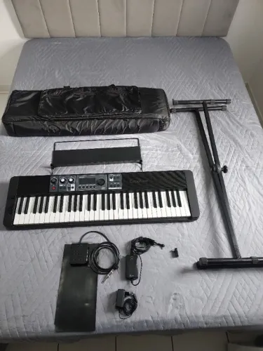 TECLADO CASIO CT-S500 (RECURSOS DE SYNTH, KNOBS CONFIGURÁVEIS,  BLUETOOTH, ETC) ACESSÓRIOS