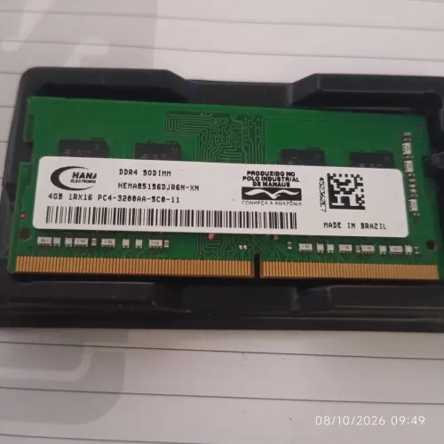 Memória Notebook DDR4 3200 4g