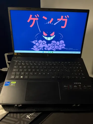 Notebook gamer acer nitro v15 intel core i7 13 geração rtx4050 32gb ram ssd512gb ssd 1tera