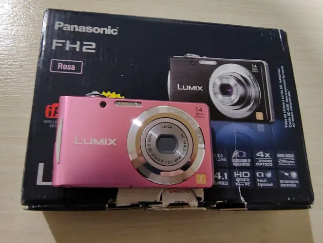 Câmera Digital Panasonic FH2, Rosa, estado de Zaero