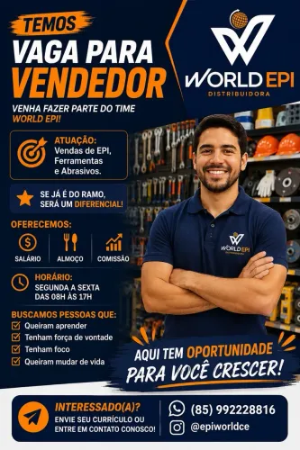 Vaga para vendedor 