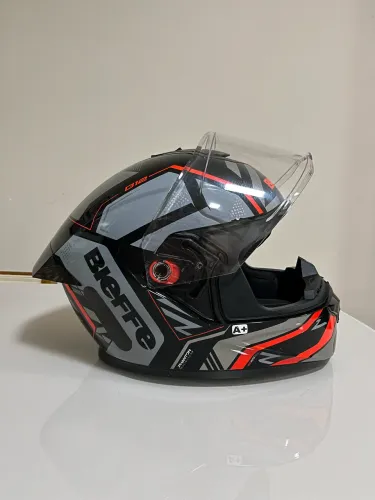 Capacete bieffe B12 phanton n56 seminovo (leia)