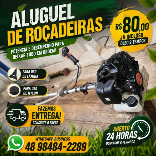Roçadeira aluguel