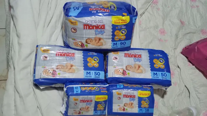 226 Fraldas  Turma da Mônica Baby/ Tam. M